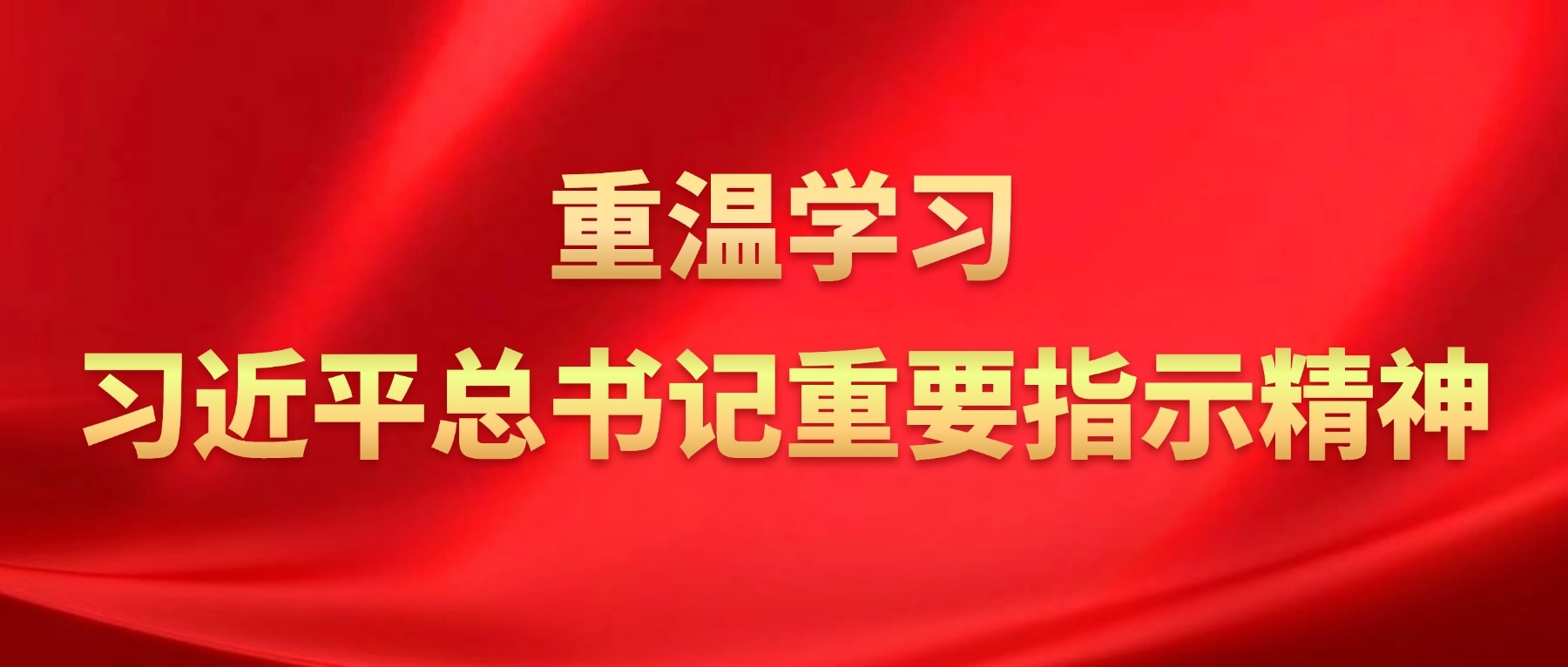 重温学习习近平总书记重要指示精神